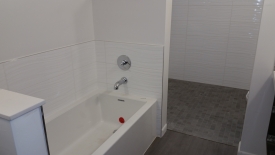 Modern Style Custom Bathroom Tile Installation 